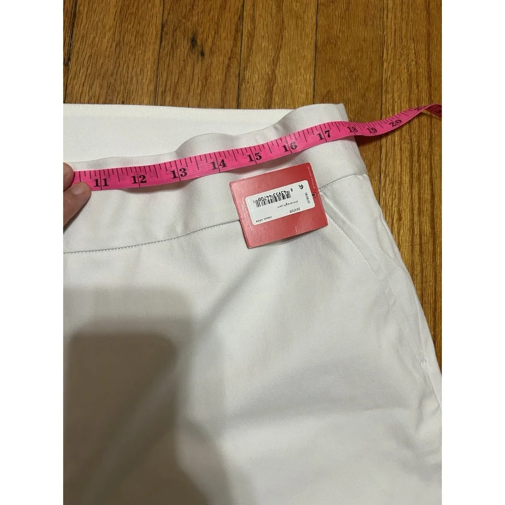 Spanx Pants Women's Classic White Stretch Slimming Slim Straight Size 1X